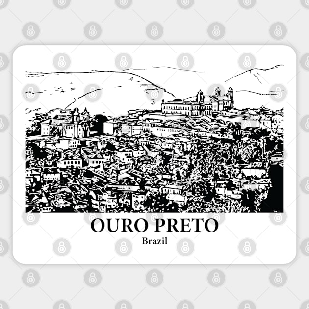Ouro Preto - Brazil Magnet by Lakeric